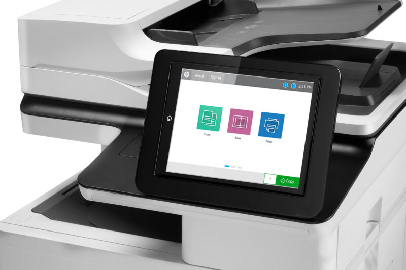 HP LaserJet Enterprise M636fh Multifunction Bianco e nero Stampante, Solo Ethernet; Fotocopiatrice, scanner