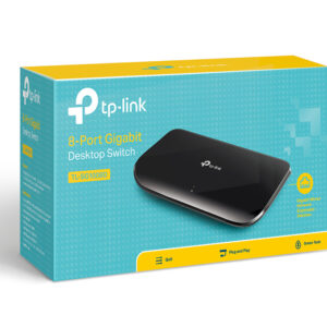 TP-Link TL-SG1008D switch di rete Non gestito Gigabit Ethernet (10/100/1000) Nero