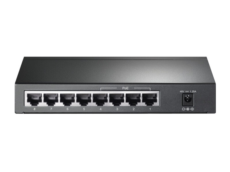 TP-Link TL-SG1008P switch di rete Non gestito Gigabit Ethernet (10/100/1000) Supporto Power over Ethernet (PoE) Nocciola