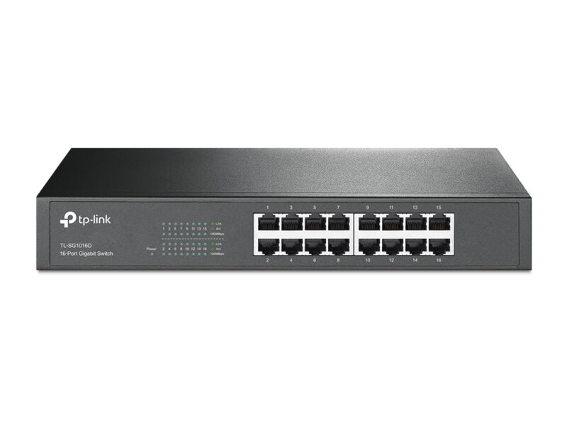 TP-Link TL-SG1016D switch di rete Non gestito L2 Gigabit Ethernet (10/100/1000) Nero