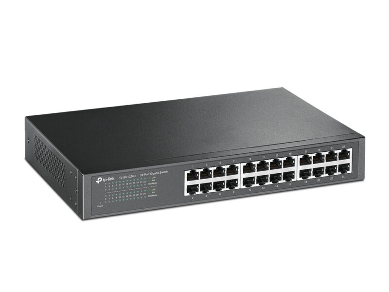 TP-Link TL-SG1024D switch di rete Non gestito Gigabit Ethernet (10/100/1000) Grigio