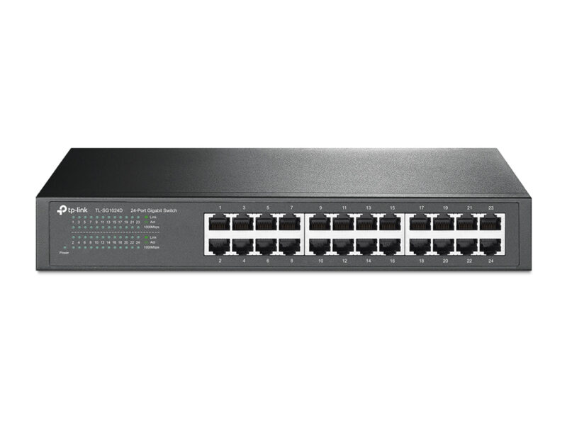 TP-Link TL-SG1024D switch di rete Non gestito Gigabit Ethernet (10/100/1000) Grigio