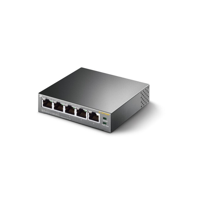 TP-Link TL-SF1005P switch di rete Non gestito Fast Ethernet (10/100) Supporto Power over Ethernet (PoE) Nero immagine gallery 4 TP-Link TL-SF1005P switch di rete Non gestito Fast Ethernet (10/100) Supporto Power over Ethernet (PoE) Nero