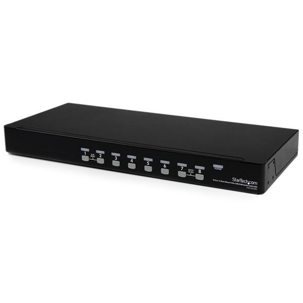 StarTech.com Switch KVM USB 8 porte, montabile a rack 1U, con OSD immagine principale StarTech.com Switch KVM USB 8 porte, montabile a rack 1U, con OSD