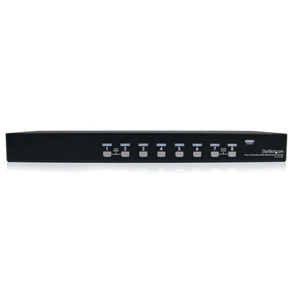 StarTech.com Switch KVM USB 8 porte, montabile a rack 1U, con OSD immagine gallery 2 StarTech.com Switch KVM USB 8 porte, montabile a rack 1U, con OSD