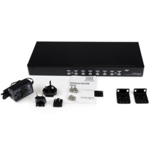 StarTech.com Switch KVM USB 8 porte, montabile a rack 1U, con OSD immagine gallery 4 StarTech.com Switch KVM USB 8 porte, montabile a rack 1U, con OSD