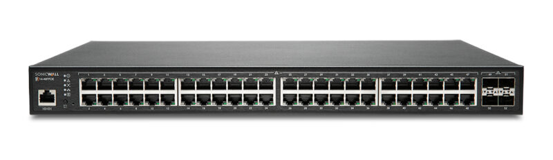 SonicWall SWS14-48FPOE Gestito L2 Gigabit Ethernet (10/100/1000) Supporto Power over Ethernet (PoE) 1U Nero
