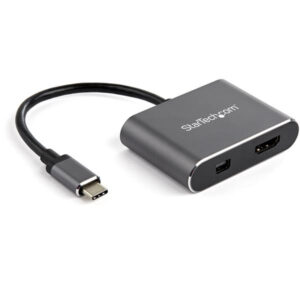 StarTech.com Adattatore multiporta da USB-C a Mini DisplayPort o HDMI - 4K 60Hz immagine principale StarTech.com Adattatore multiporta da USB-C a Mini DisplayPort o HDMI - 4K 60Hz