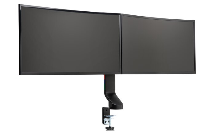 Kensington Braccio salvaspazio per monitor doppio SmartFit®