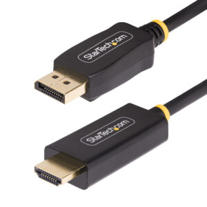 StarTech.com Cavo DisplayPort a HDMI da 2m, Cavo Adattatore DP a HDMI 2.0b 4K 60Hz con HDR, Convertitore Video Attivo DisplayPort per Monitor HDMI