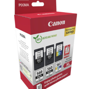 Canon 3712C012 cartuccia d'inchiostro 3 pz Originale Resa elevata (XL) Nero, Ciano, Magenta, Giallo