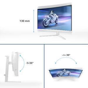 Philips Evnia 5000 32M2C5501/00 Monitor PC 80 cm (31.5") 2560 x 1440 Pixel Quad HD LCD Bianco