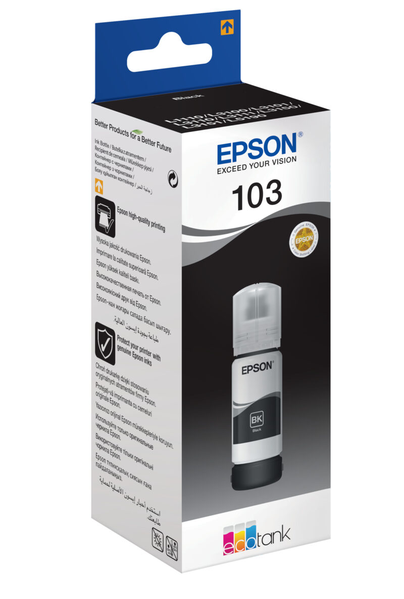 Epson 103 cartuccia d'inchiostro 1 pz Originale Nero immagine gallery 2 Epson 103 cartuccia d'inchiostro 1 pz Originale Nero