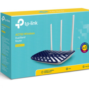 TP-Link AC750 router wireless Fast Ethernet Dual-band (2.4 GHz/5 GHz) Nero, Bianco