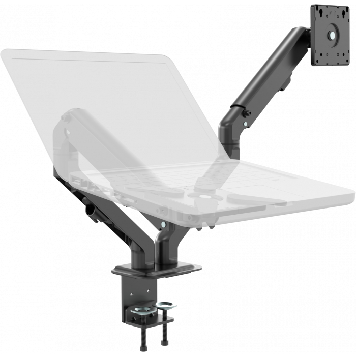 Vision VFM-DAD/4 Supporti a parete per TV 68,6 cm (27") Scrivania Nero immagine gallery 3 Vision VFM-DAD/4 Supporti a parete per TV 68,6 cm (27") Scrivania Nero