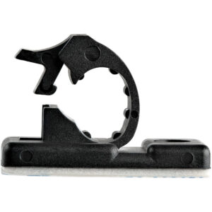 StarTech.com 100 Clip Fermacavi Autoadesivi Nero - Graffette Fermacavo Adesive da Scrivania per Cavi Elettrici/Rete - Supporto Fermacavi - Fermacavo in Plastica - Classe Antincendio UL/94V-2