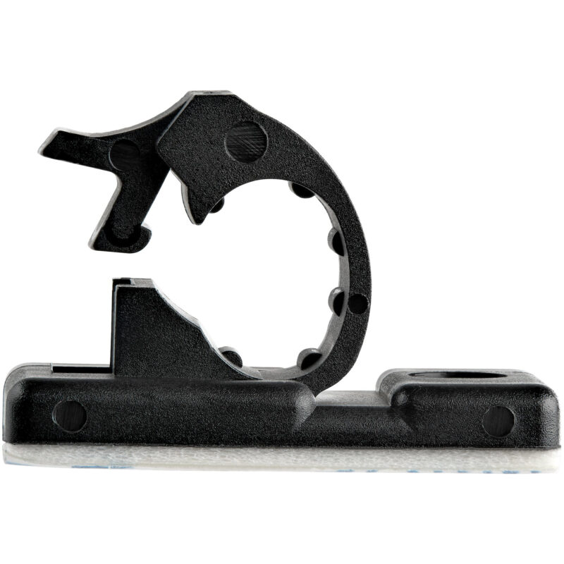 StarTech.com 100 Clip Fermacavi Autoadesivi Nero - Graffette Fermacavo Adesive da Scrivania per Cavi Elettrici/Rete - Supporto Fermacavi - Fermacavo in Plastica - Classe Antincendio UL/94V-2