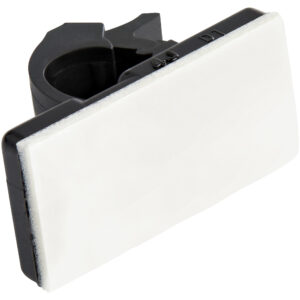 StarTech.com 100 Clip Fermacavi Autoadesivi Nero - Graffette Fermacavo Adesive da Scrivania per Cavi Elettrici/Rete - Supporto Fermacavi - Fermacavo in Plastica - Classe Antincendio UL/94V-2