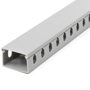 StarTech.com Canalina di cablaggio cavi scanalata con coperchio, 38mm P x 25mm H - 2m L - 8mm, canalina passacavi in PVC per cavo di rete/ canaline a parete, massimo 20 cavi, certificata UL immagine principale StarTech.com Canalina di cablaggio cavi scanalata con coperchio, 38mm P x 25mm H - 2m L - 8mm, canalina passacavi in PVC per cavo di rete/ canaline a parete, massimo 20 cavi, certificata UL