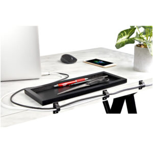 StarTech.com 100 Clip Fermacavi Autoadesivi Nero - Graffette Fermacavo Adesive da Scrivania per Cavi Elettrici/Rete - Supporto Fermacavi - Fermacavo in Plastica - Classe Antincendio UL/94V-2