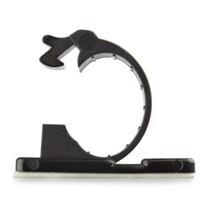 StarTech.com 100 Clip Fermacavi Autoadesivi Nero - Graffette Fermacavo Adesive da Scrivania per Cavi Elettrici/Rete - Supporto Fermacavi - Fermacavo in Plastica - Classe Antincendio UL/94V-2