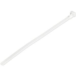 StarTech.com Fascette fermacavo riutilizzabili da 20 cm - 7 mm di larghezza, 50 mm di diametro del fascio e resistenza alla trazione 22 kg, fascette di nylon per interni/esterni, Omologati 94V-2/UL, 100 pezzi - bianco immagine principale StarTech.com Fascette fermacavo riutilizzabili da 20 cm - 7 mm di larghezza, 50 mm di diametro del fascio e resistenza alla trazione 22 kg, fascette di nylon per interni/esterni, Omologati 94V-2/UL, 100 pezzi - bianco