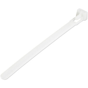 StarTech.com Fascette fermacavo riutilizzabili da 12 cm - 7 mm di larghezza, 30 mm di diametro del fascio e resistenza alla trazione 22 kg, fascette di nylon per interni/esterni, Omologati 94V-2/UL, 100 pezzi - bianco immagine principale StarTech.com Fascette fermacavo riutilizzabili da 12 cm - 7 mm di larghezza, 30 mm di diametro del fascio e resistenza alla trazione 22 kg, fascette di nylon per interni/esterni, Omologati 94V-2/UL, 100 pezzi - bianco