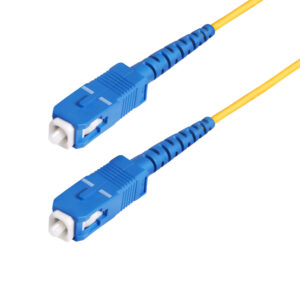 StarTech.com Cavo in fibra ottica simplex monomodale OS2 da SC a SC (UPC) da 100 m, 9/125µm, 40G/100G, Insensibile alla piegatura, Bassa perdita di inserzione, Cavo patch in fibra LSZH immagine principale StarTech.com Cavo in fibra ottica simplex monomodale OS2 da SC a SC (UPC) da 100 m, 9/125µm, 40G/100G, Insensibile alla piegatura, Bassa perdita di inserzione, Cavo patch in fibra LSZH