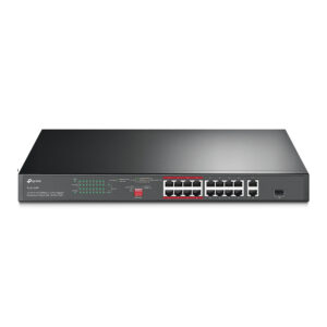 TP-Link TL-SL1218P switch di rete Non gestito Gigabit Ethernet (10/100/1000) Supporto Power over Ethernet (PoE) 1U Nero immagine principale TP-Link TL-SL1218P switch di rete Non gestito Gigabit Ethernet (10/100/1000) Supporto Power over Ethernet (PoE) 1U Nero