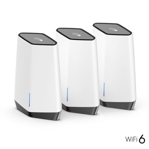 NETGEAR Orbi Pro WiFi 6 Tri-band Mesh System (SXK80B3) Banda tripla (2.4 GHz/5 GHz/5 GHz) Wi-Fi 6 (802.11ax) Grigio, Bianco 14 Interno