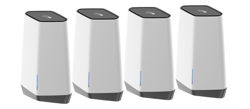 NETGEAR Orbi Pro WiFi 6 Tri-band Mesh System (SXK80B4) Banda tripla (2.4 GHz/5 GHz/5 GHz) Wi-Fi 6 (802.11ax) Grigio, Bianco 19 Interno