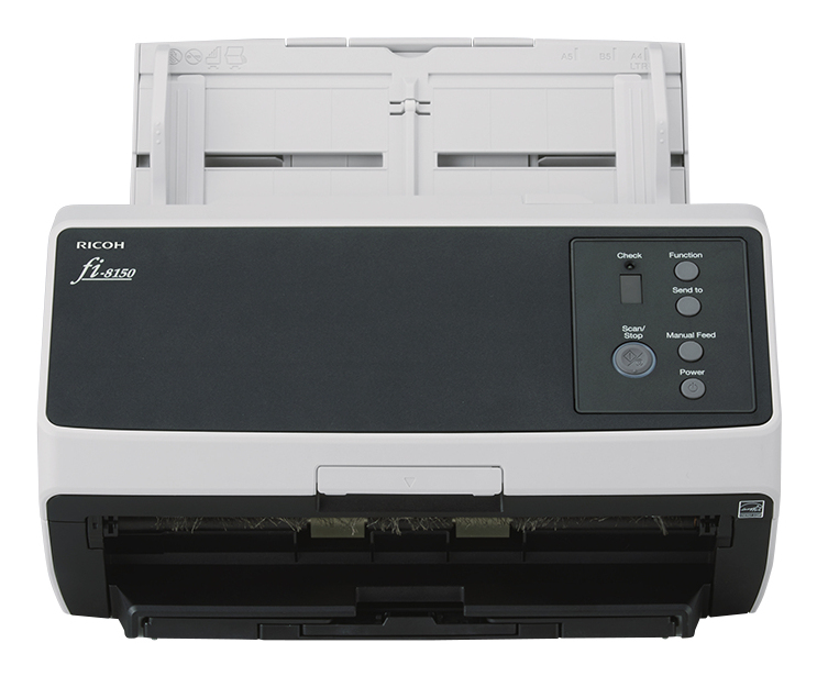 Ricoh FI-8150 ADF + scanner ad alimentazione manuale 600 x 600 DPI A4 Nero, Grigio immagine principale Ricoh FI-8150 ADF + scanner ad alimentazione manuale 600 x 600 DPI A4 Nero, Grigio