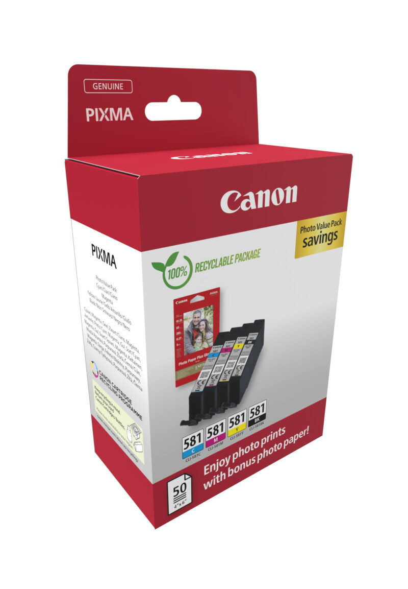 Canon 2106C006 cartuccia d'inchiostro 4 pz Originale Nero, Ciano, Magenta, Giallo