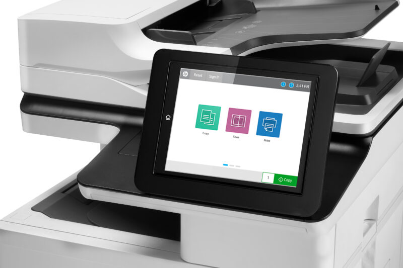 HP LaserJet Enterprise M635fht Multifunction Bianco e nero Stampante, Solo Ethernet; Fotocopiatrice, scanner