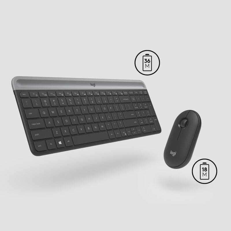 Logitech 920-009192 tastiera Mouse incluso Universale RF Wireless QWERTZ Svizzere Grafite immagine gallery 5 Logitech 920-009192 tastiera Mouse incluso Universale RF Wireless QWERTZ Svizzere Grafite