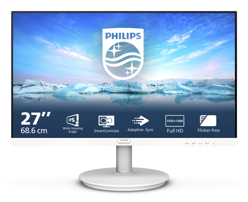 Philips V Line 271V8AW/00 Monitor PC 68,6 cm (27") 1920 x 1080 Pixel Full HD LCD Bianco