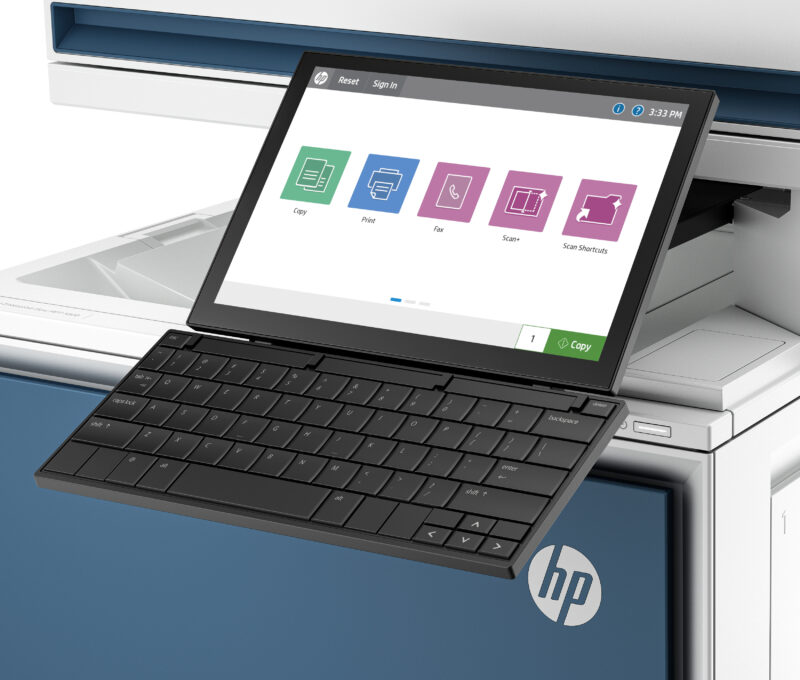 HP Color LaserJet Enterprise Flow LaserJet Enterprise Flow 5800zf Wireless Multifunction Colore Stampante, Fotocopiatrice, scanner; Fronte/retro