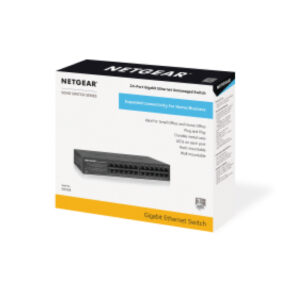 NETGEAR GS324 Non gestito Gigabit Ethernet (10/100/1000) Nero