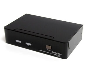 StarTech.com Switch KVM DVI USB 2 porte, con audio e hub USB 2.0
