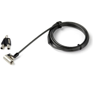 StarTech.com Cavo di sicurezza per laptop con chiave - Per K-Slot, Nano and Wedge Slot - 2m immagine principale StarTech.com Cavo di sicurezza per laptop con chiave - Per K-Slot, Nano and Wedge Slot - 2m