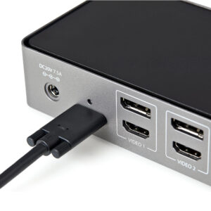 StarTech.com USB-C e USB-A Dock - Docking station universale triplo monitor DisplayPort e HDMI 4K 60Hz - 85W Power Delivery, Hub 6x USB, GbE, Audio - Docking station USB tipo C/USB 3.1 Gen 2 10Gbps immagine gallery 6 StarTech.com USB-C e USB-A Dock - Docking station universale triplo monitor DisplayPort e HDMI 4K 60Hz - 85W Power Delivery, Hub 6x USB, GbE, Audio - Docking station USB tipo C/USB 3.1 Gen 2 10Gbps