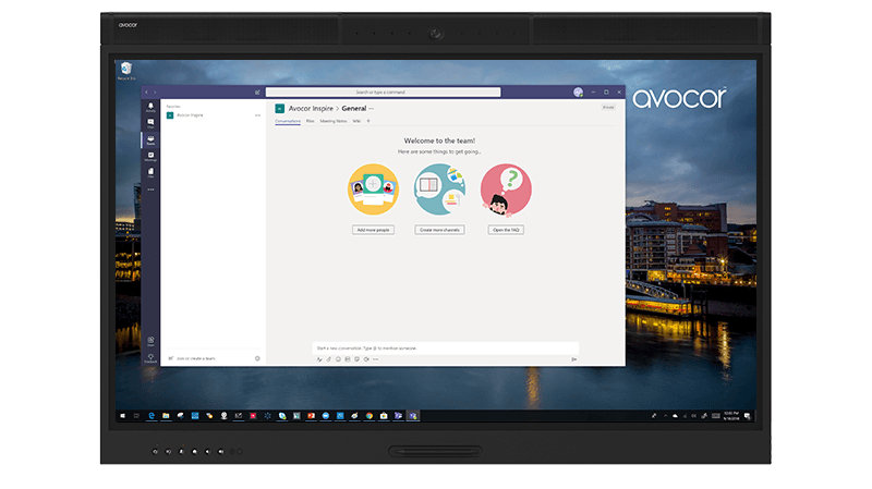 Avocor W series W5555 lavagna interattiva 139,7 cm (55") 3840 x 2160 Pixel Touch screen Nero