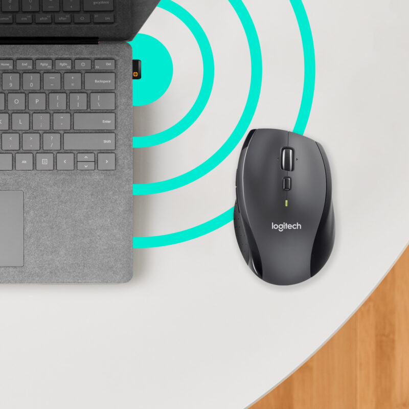 Logitech Customizable M705 mouse Ufficio Mano destra RF Wireless Ottico 1000 DPI