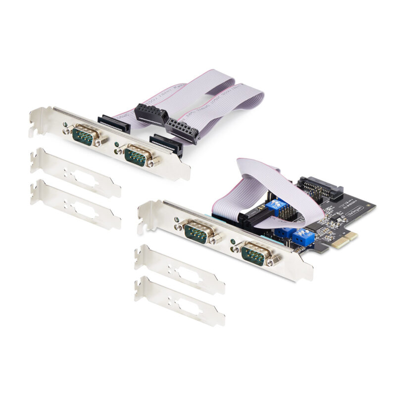 StarTech.com Scheda Seriale PCIe a 4 porte, scheda seriale PCI Express a RS232/RS422/RS485 (DB9), staffa a basso profilo inclusa, UART 16C1050, Windows/Linux, conforme a TAA - Protezione ESD di livello 4 immagine gallery 8 StarTech.com Scheda Seriale PCIe a 4 porte, scheda seriale PCI Express a RS232/RS422/RS485 (DB9), staffa a basso profilo inclusa, UART 16C1050, Windows/Linux, conforme a TAA - Protezione ESD di livello 4