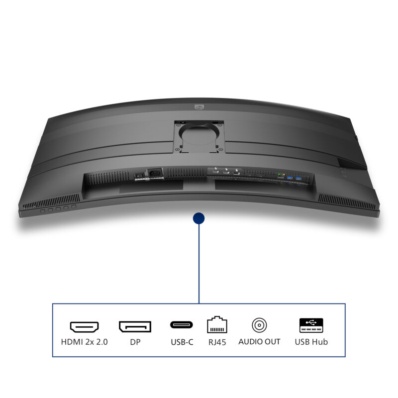 Philips 5000 series 34B2U5600C/00 Monitor PC 86,4 cm (34") 3440 x 1440 Pixel Dual QHD LCD Grigio