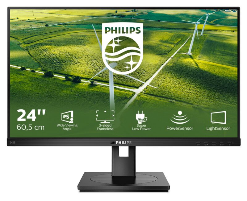 Philips 242B1G/00 LED display 60,5 cm (23.8") 1920 x 1080 Pixel Full HD Nero immagine principale Philips 242B1G/00 LED display 60,5 cm (23.8") 1920 x 1080 Pixel Full HD Nero