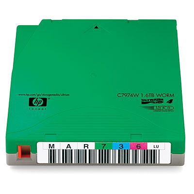 HPE LTO-4 Ultrium 1.6TB WORM Custom Label Data Cartridge 20 Pack Nastro dati vuoto 800 GB 1,26 cm