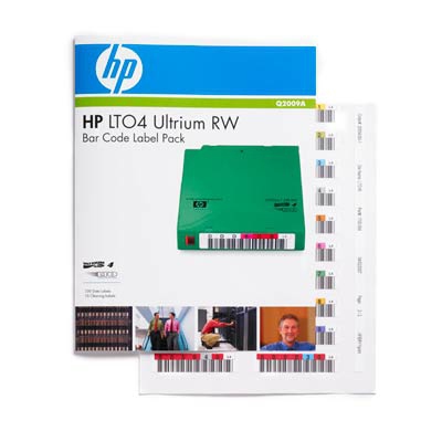 HPE LTO-4 Ultrium Read/Write Bar Code Label Pack