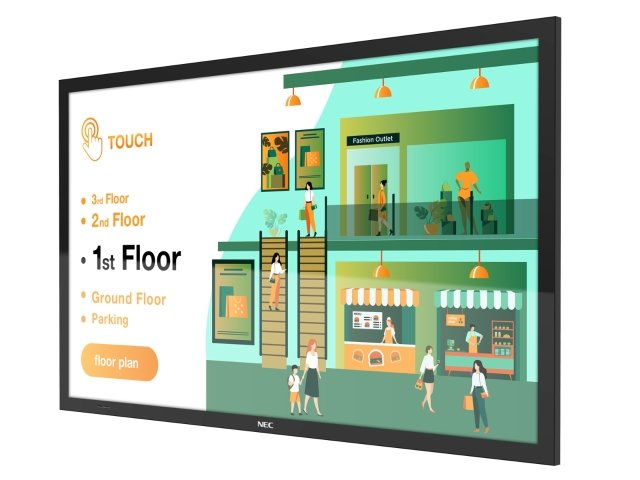 NEC MultiSync M491 Pannello piatto per segnaletica digitale 124,5 cm (49") LCD 500 cd/m² 4K Ultra HD Nero Touch screen