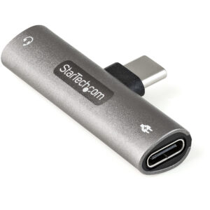 StarTech.com Adattatore USB C Jack audio - Caricatore USB-C e Adattatore cuffie /spinotto audio 3.5mm. Caricabatterie USB Type-C Power Delivery Pass-through da 60W - Per telefono/tablet/portatile USB-C immagine principale StarTech.com Adattatore USB C Jack audio - Caricatore USB-C e Adattatore cuffie /spinotto audio 3.5mm. Caricabatterie USB Type-C Power Delivery Pass-through da 60W - Per telefono/tablet/portatile USB-C